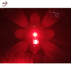 Rechargeable Red Bike LED Backlight Aluminum Waterproof Compact OEM ODM