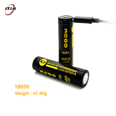 OEM 3200mah 18650 Rechargeable Lithium Battery For LED Flashlights