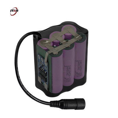 7800mAh 7.4V Rechargeable Battery Packs 18650  Waterproof Rubber Case