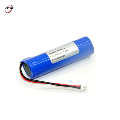 RoHS Certified Li Ion Rechargeable Batteries 18650 3.7V 3300mAh for Spotlights