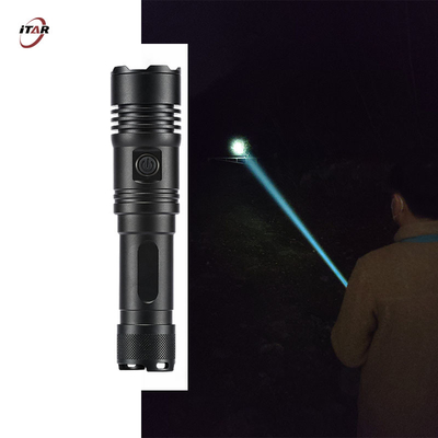 9W LEP White Laser Flashlight Tactical Rechargeable IP66 Waterproof
