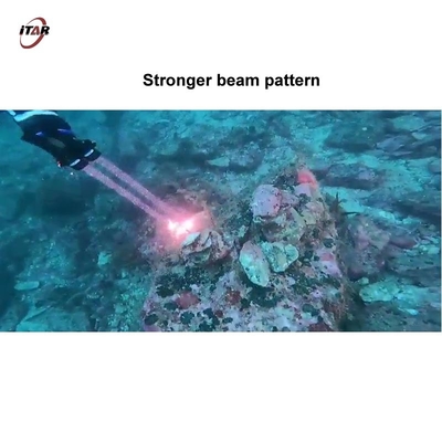 9W White Laser Scuba Dive Lights For Underwater Aluminum Alloy Material