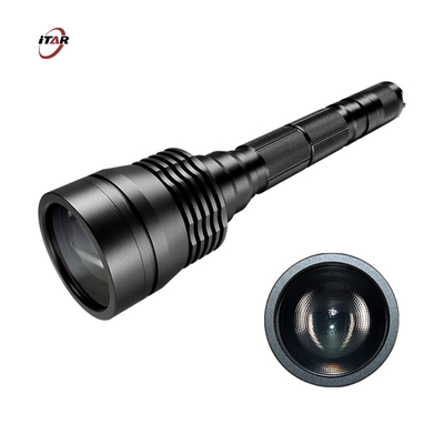 Black White Laser Flashlight IP67 Waterproof 580 Lumens Without Batteries